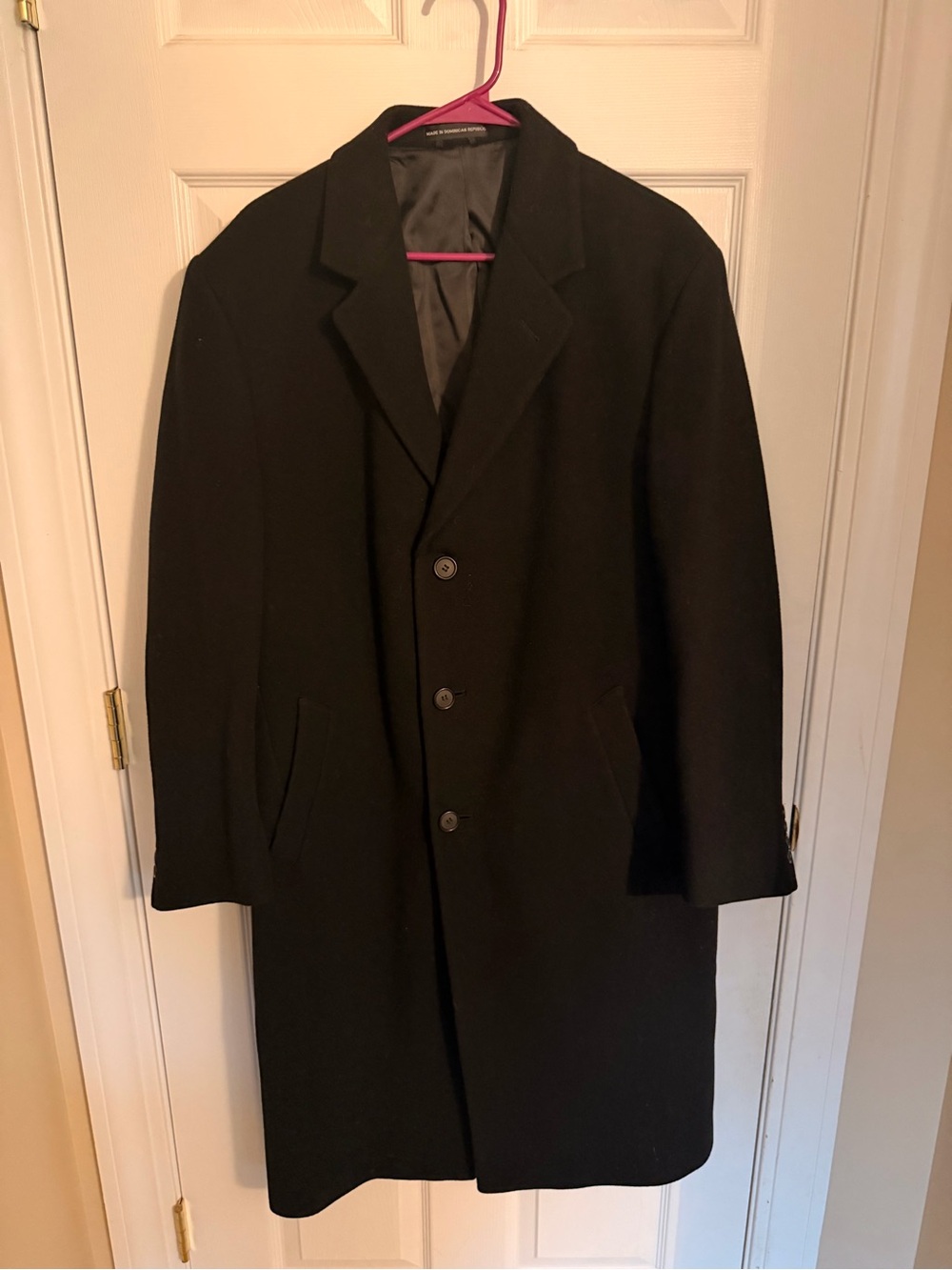Jones New York Black Women's Wool Pea Coat - Classic Single-Breasted